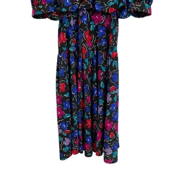 Debenhams Floral colorful half sleeve dress size 8 / uk12 Gorgeous Colorful - Picture 8 of 16